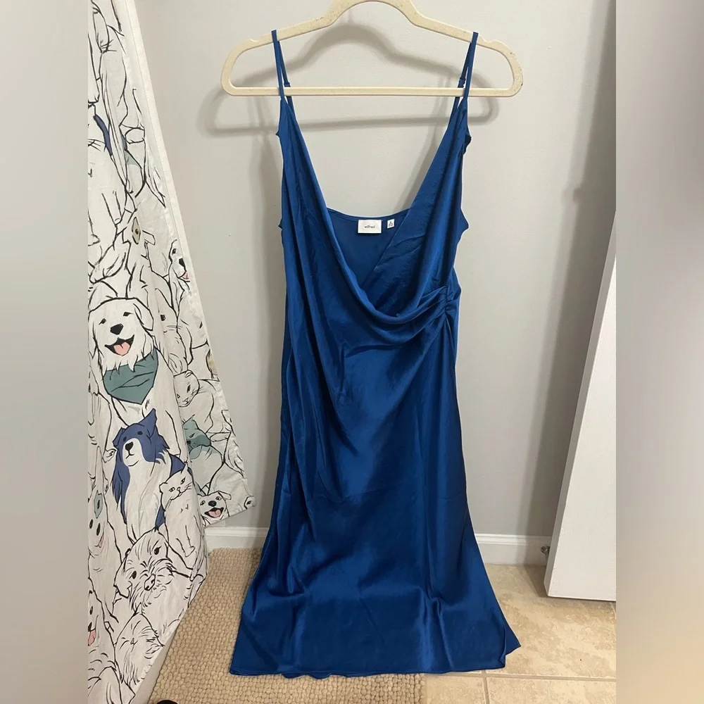 Aritzia Wilfred Scenery Dress in Ultramarine Blue in size USWXL - Picture 4 of 6